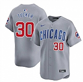 Men's Chicago Cubs #30 Kyle Tucker Grey 2025 Limited Stitched Jersey Dzhi,baseball caps,new era cap wholesale,wholesale hats